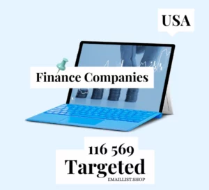 Targeted Email Lists - USA Finance Companies